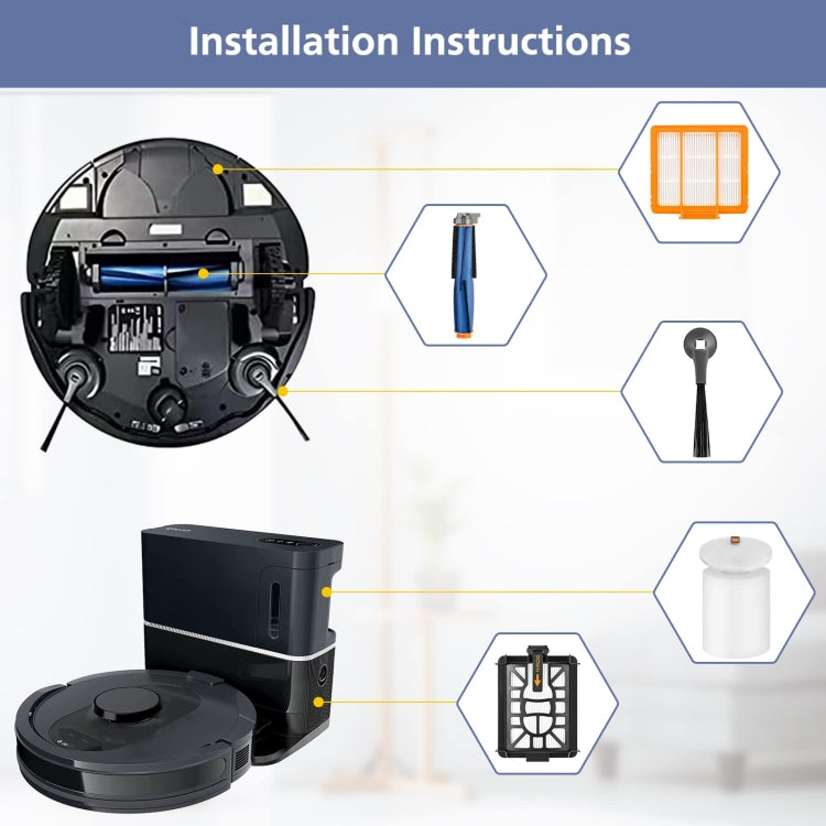 For Shark AI AV2501AE / AV2502AE Robot Vacuum Accessories Black Filter