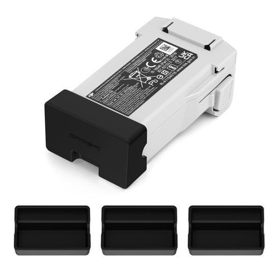3PCS Sunnylife MM3-DC405 For DJI Mini 3 Pro Short Circuit Resistant Battery Silicone Dust Cover(Black) - Other by Sunnylife | Online Shopping South Africa | PMC Jewellery | Buy Now Pay Later Mobicred