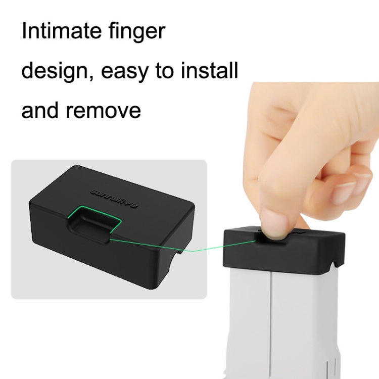 3PCS Sunnylife MM3-DC405 For DJI Mini 3 Pro Short Circuit Resistant Battery Silicone Dust Cover(Black) - Other by Sunnylife | Online Shopping South Africa | PMC Jewellery | Buy Now Pay Later Mobicred