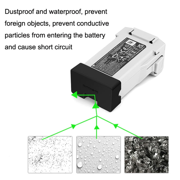 3PCS Sunnylife MM3-DC405 For DJI Mini 3 Pro Short Circuit Resistant Battery Silicone Dust Cover(Black) - Other by Sunnylife | Online Shopping South Africa | PMC Jewellery | Buy Now Pay Later Mobicred