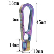 Men Titanium Alloy Keychain Car Key Waist Hanging(Titanium Color)