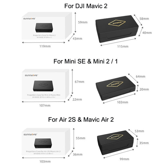 Sunnylife M2-SN9355 Blade Propeller Portable Storage Box For DJI  Air 2S / Mavic Air 2