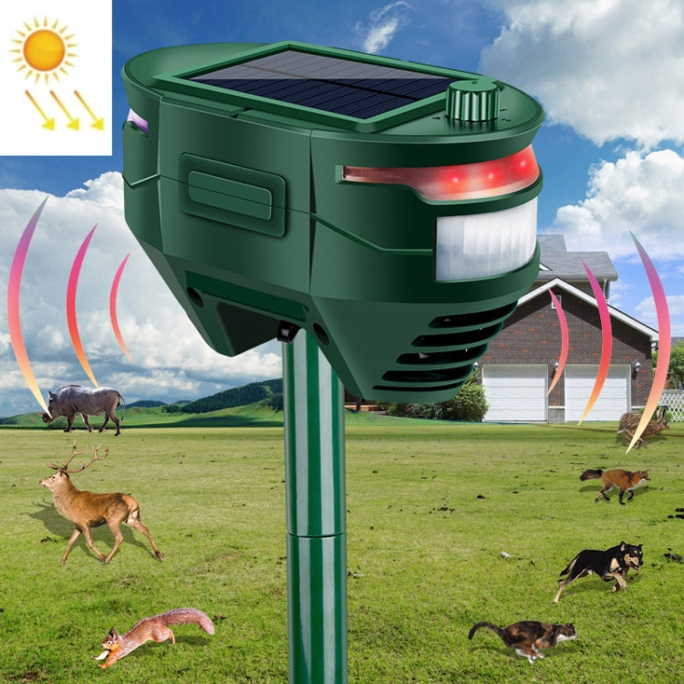 RC-544 Outdoor Solar Ultrasonic Infrared Sensor Animal Repeller(Dark Green) - Outdoor Insect Repellent by PMC TechLife | Online Shopping South Africa | PMC TechLife