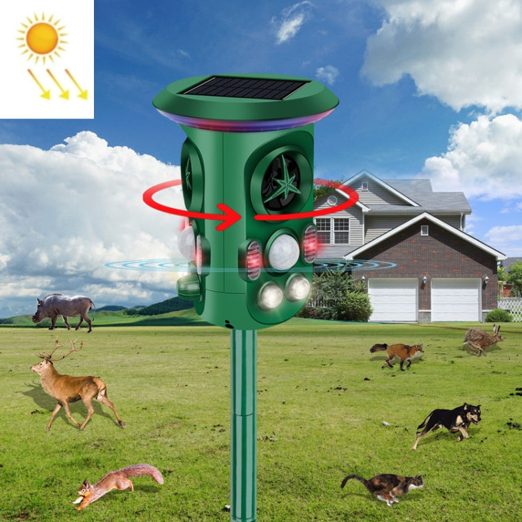 RC-543 Solar Energy 360 Degree Omnidirectional Ultrasonic Bird Repeller Animal Repeller(Dark Green) - Outdoor Insect Repellent by PMC TechLife | Online Shopping South Africa | PMC TechLife | Buy Now Pay Later Mobicred