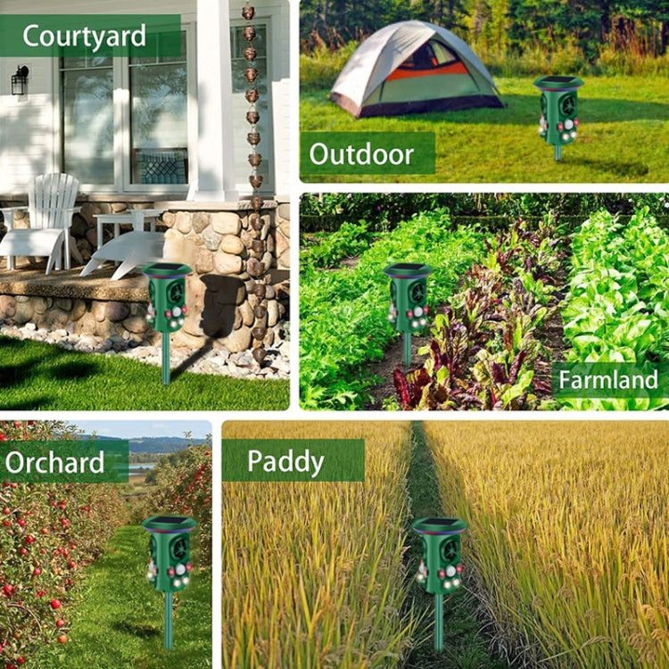 RC-543 Solar Energy 360 Degree Omnidirectional Ultrasonic Bird Repeller Animal Repeller(Dark Green) - Outdoor Insect Repellent by PMC TechLife | Online Shopping South Africa | PMC TechLife | Buy Now Pay Later Mobicred