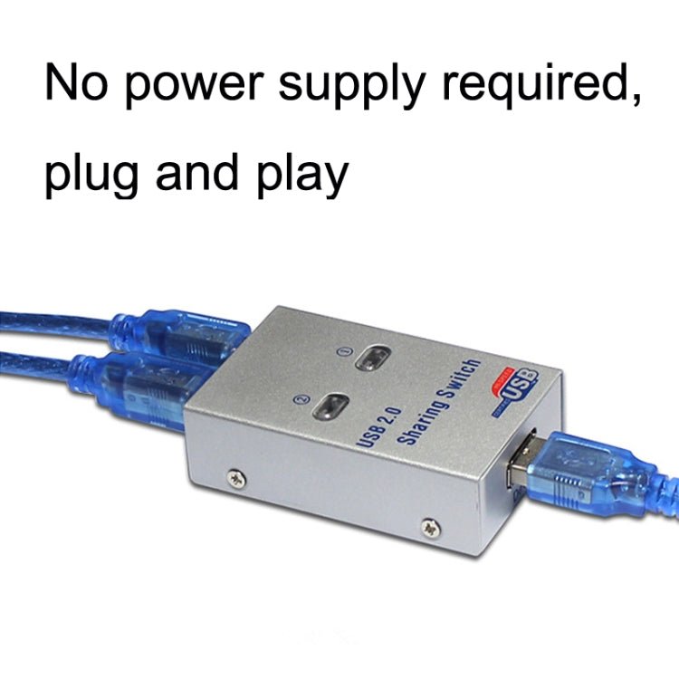 SW68 2 In 1 Switcher USB Automatic Print Sharer, Color: Silver - USB 2.0 HUB by PMC Jewellery | Online Shopping South Africa | PMC Jewellery | Buy Now Pay Later Mobicred