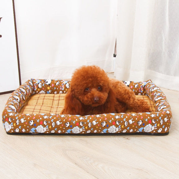 YD-XD03 Summer Pet Breathable Cooler Mat Pet Bed, Size: 77x62cm(Gray Blue)