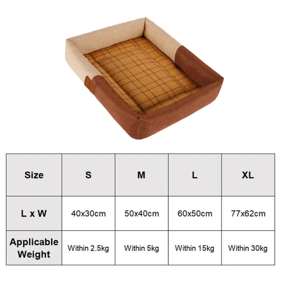 YD-XD03 Summer Pet Breathable Cooler Mat Pet Bed, Size: 77x62cm(Gray Blue)