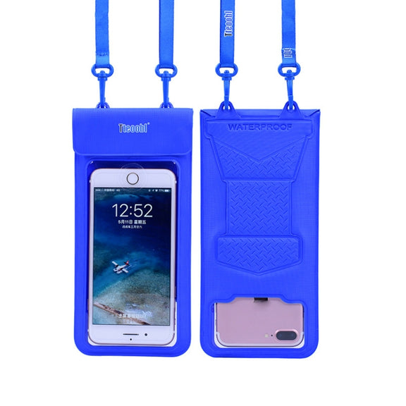 Tteoobl  30m Underwater Mobile Phone Water-resistant Bag, Size: Large(Blue)