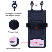Tteoobl  30m Underwater Mobile Phone Water-resistant Bag, Size: Large(Gray Blue)