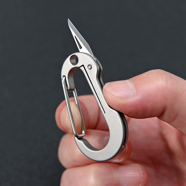 Titanium Alloy Keychain Small Knife Mini EDC Portable Unpacking Knife - Burin &Cutting Knife by PMC TechLife | Online Shopping South Africa | PMC TechLife