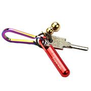 Keychain Pendant Small Knife Portable Art Cutting Knife(Aluminum Alloy Red)