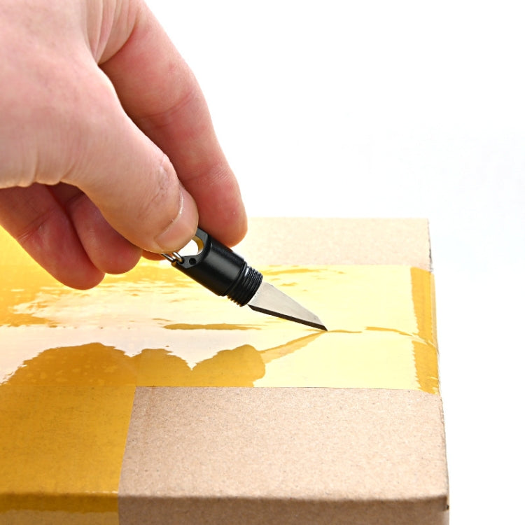 Keychain Pendant Small Knife Portable Art Cutting Knife(Aluminum Alloy Black) - Burin &Cutting Knife by PMc TechLife | Online Shopping South Africa | PMc TechLife | Buy Now Pay Later Mobicred