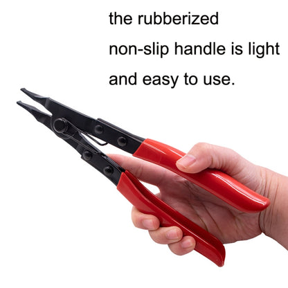 Reinforced Flat Circlip Pliers Flat-mouth Snap Ring Pliers(Red) - Pliers by PMC Jewellery | Online Shopping South Africa | PMC Jewellery | Buy Now Pay Later Mobicred
