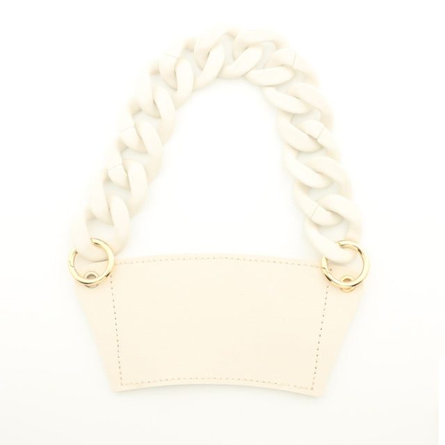 Phone Case Plastic Bracelet DIY Bag Carry Strap Cup Sleeve(Beige)