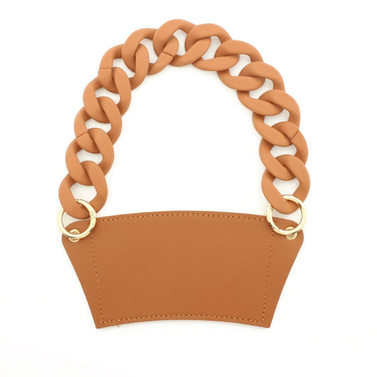 Phone Case Plastic Bracelet DIY Bag Carry Strap Cup Sleeve(Brown) - free shipping - PMC Jewellery - Order now!