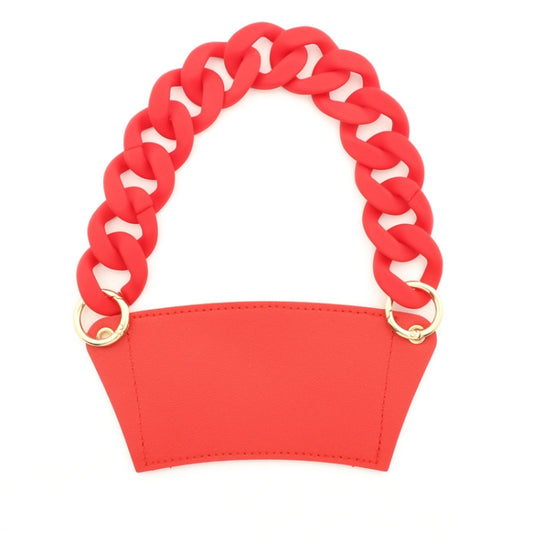 Phone Case Plastic Bracelet DIY Bag Carry Strap Cup Sleeve(Red) - free shipping - PMC Jewellery - Order now!