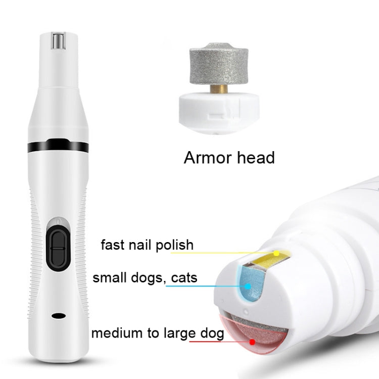 Pet USB Electric Shaver Dog Hair Trimming Nail Polisher - Electric Clipper by PMC TechLife | Online Shopping South Africa | PMC TechLife | Buy Now Pay Later Mobicred