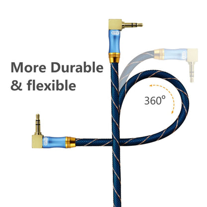 EMK 90-Degree Car 3.5mm Audio Cable Extension Cable, Cable Length: 1.5M(Blue) - free shipping - PMC Jewellery - Order now!