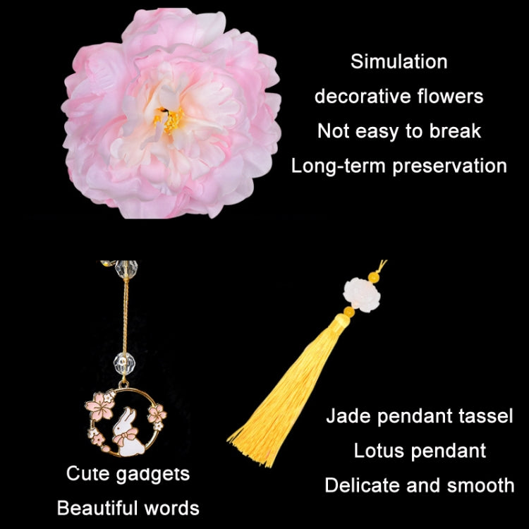 Moon Festival Hand Lantern Children Handmade DIY Materials, Color: Peach Pink Peony Branches - Holiday Lights by PMC TechLife | Online Shopping South Africa | PMC TechLife | Buy Now Pay Later Mobicred