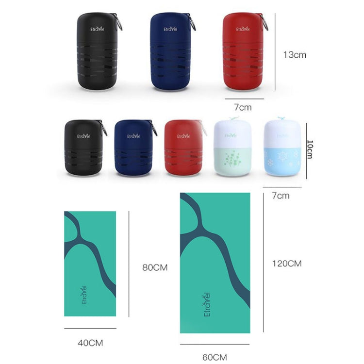 Etravel Sports Quick-drying Towel Double-sided Fleece Bath Towel, Color: Large Navy+Bath Towel - free shipping - PMC Jewellery - Order now!