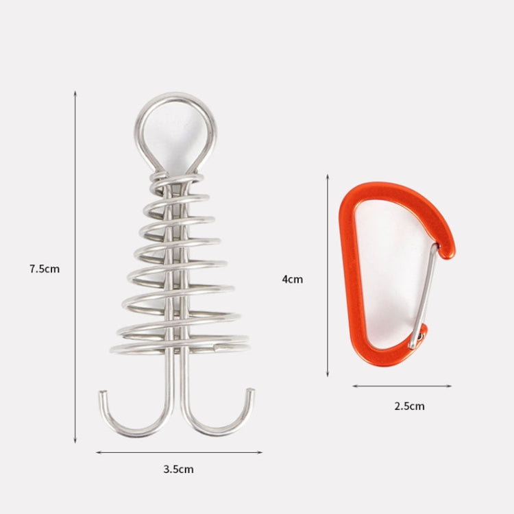 Outdoor Barracks Octopus Buckle Camping Deck Nail Stainless Steel Fixed Tent Rope Buckle - Tents & Accessories by PMC TechLife | Online Shopping South Africa | PMC TechLife | Buy Now Pay Later Mobicred
