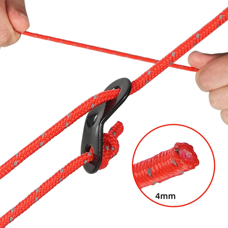 4 PCS / Set CLS Outdoor Camp Reflective Wind-Proof Camping Support Rod(Red) - Tents & Accessories by CLS | Online Shopping South Africa | PMC Jewellery | Buy Now Pay Later Mobicred