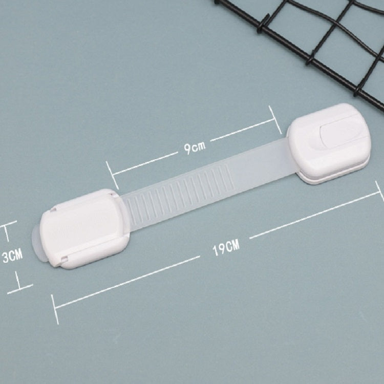 Slide Adjust Baby Safety Lock Refrigerator Drawer Lock(White) - Safety Equipment by PMC TechLife | Online Shopping South Africa | PMC TechLife