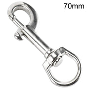 Stainless Steel Swivel Single Hook Pet Leash Hook, Specification: 70mm