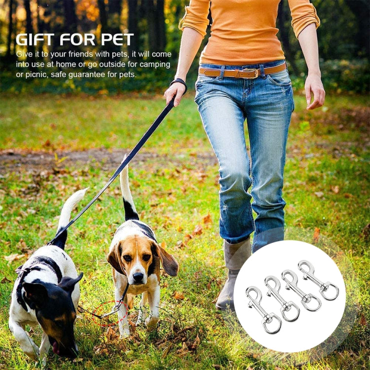 Stainless Steel Swivel Single Hook Pet Leash Hook, Specification: 90mm - Hooks by PMC TechLife | Online Shopping South Africa | PMC TechLife | Buy Now Pay Later Mobicred