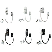 Children High-rise Anti-fall Safety Lock Window Push Limiter, Color: White