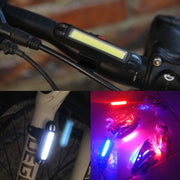LED Rechargeable Bicycle Warning Strip Tail Light(OPP White Light)