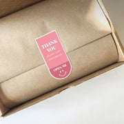 5 Bags 10 Sheets/Bag Cute Emoticon Rectangle Sticker Gift Box Sealing Sticker