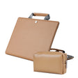 Laptop Bag Protective Case Tote Bag For MacBook Pro 15.4 inch, Color: Khaki + Power Bag - 15 inch by PMC TechLife | Online Shopping South Africa | PMC TechLife | Buy Now Pay Later Mobicred