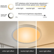 RGBCW Smart Graffiti App Voice Ceiling Light, Voltage: EU Standard 220V-240V(White Frame)