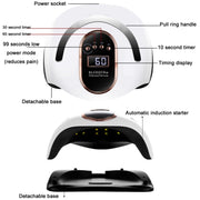 BLUEQUE 168W LED Nail Art Phototherapy Baking Lamp(EU Plug)