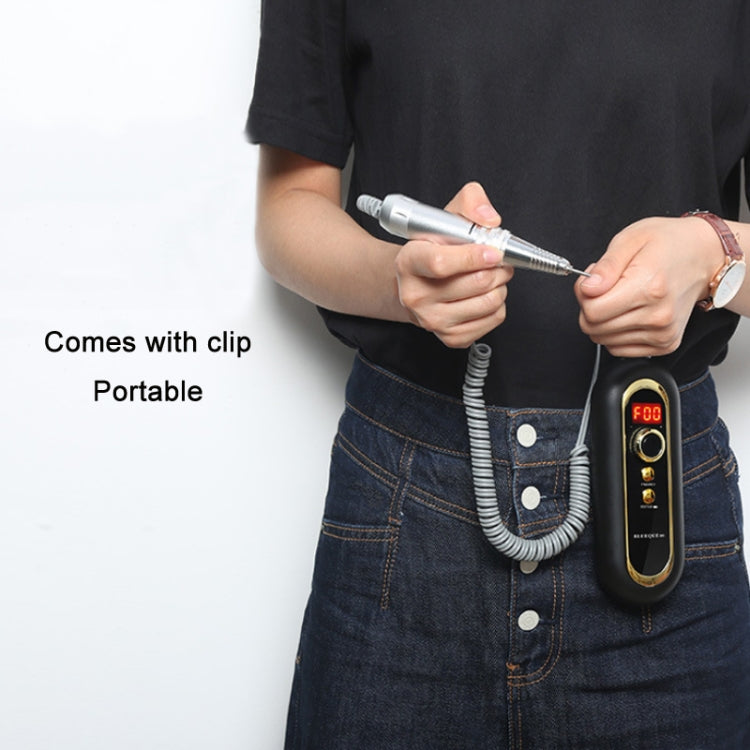 BLUEQUE Plug-in Portable Nail Art Carbon Brush Grinder, Specification: EU Plug (Black) - Grinding Tools & Accessories by PMC TechLife | Online Shopping South Africa | PMC TechLife | Buy Now Pay Later Mobicred