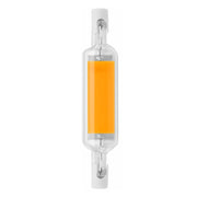 78MM 10W R7S LED COB Dimmer Glass Lamp Double-end Horizontal Plug-in Light(110V Warm White Light)