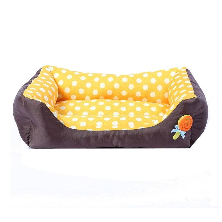 Cartoon Pet Kennel Square Cushion For Small And Medium Pet, Specification: M(Yellow) - Beds by PMC TechLife | Online Shopping South Africa | PMC TechLife | Buy Now Pay Later Mobicred