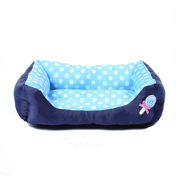 Cartoon Pet Kennel Square Cushion For Small And Medium Pet, Specification: L(Blue) - Beds by PMC TechLife | Online Shopping South Africa | PMC TechLife