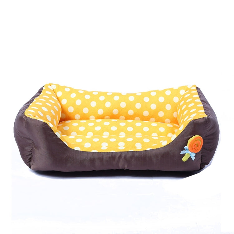 Cartoon Pet Kennel Square Cushion For Small And Medium Pet, Specification: L(Yellow) - Beds by PMC TechLife | Online Shopping South Africa | PMC TechLife | Buy Now Pay Later Mobicred