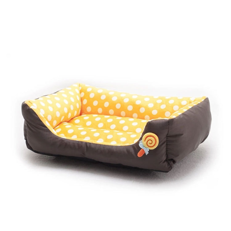 Cartoon Pet Kennel Square Cushion For Small And Medium Pet, Specification: L(Yellow) - Beds by PMC TechLife | Online Shopping South Africa | PMC TechLife | Buy Now Pay Later Mobicred