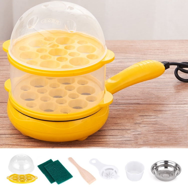350W Electric Egg Omelette Cooker Frying Pan Steamer Cooker,EU Plug,Style: Double Layer Set Yellow - free shipping - PMC TechLife - Order now!