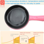350W Electric Egg Omelette Cooker Frying Pan Steamer Cooker,EU Plug,Style: Double Layer Set Pink