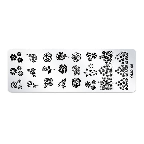 5 PCS Nail Art Print Template Nail Art Tools(OMQ-05)