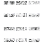 5 PCS Nail Art Print Template Nail Art Tools(OMQ-05)