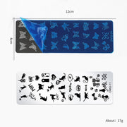 5 PCS Nail Art Print Template Nail Art Tools(OMQ-05)