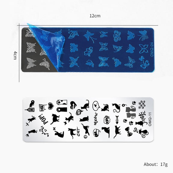5 PCS Nail Art Print Template Nail Art Tools(OMQ-05)