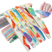 GJ0507 6 In 1 Nail Art Tools Polish Nails Scrub Strips(Watercolor)