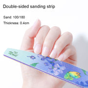 GJ0507 6 In 1 Nail Art Tools Polish Nails Scrub Strips(Watercolor)